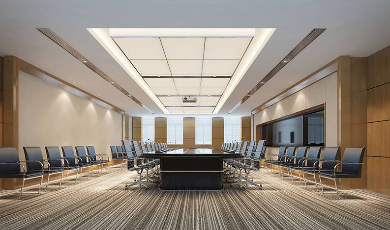 Acoustic design scheme for conference rooms