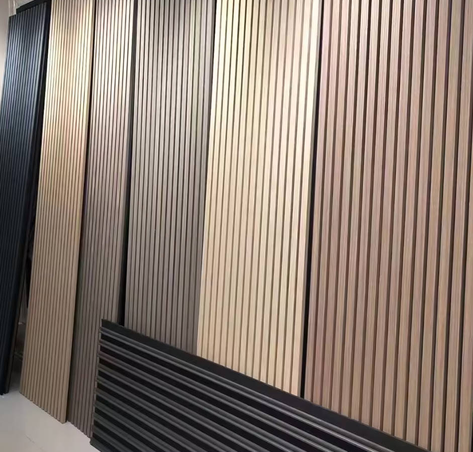 Hot Wooden Slat Acoustic Panels Hotel Living Room Bedroom Wall Slat Acoustic Panel
