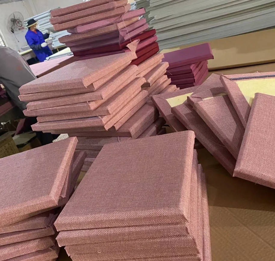 NRC 0.9 400x400mm Fabric Acoustic Panel – Fireproof & Custom Colors